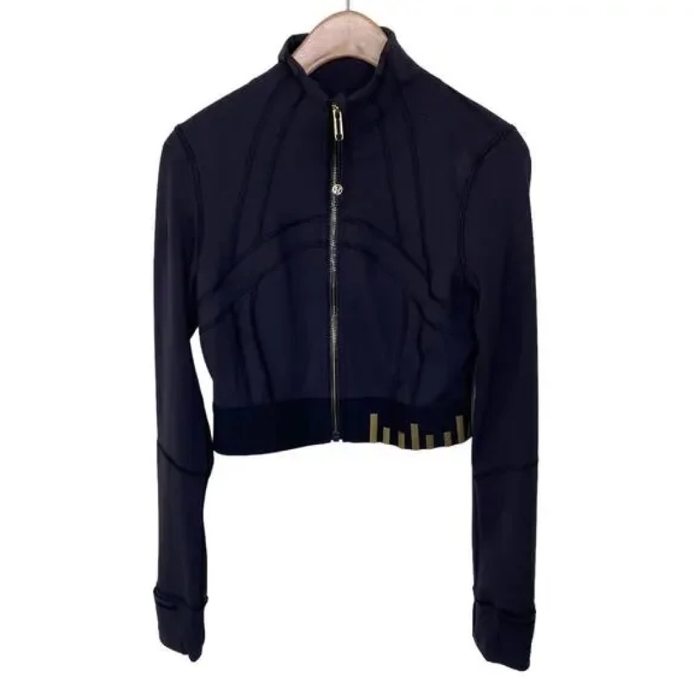 LULULEMON Special Edition Define Jacket Cropped Gold & Black  Everlux